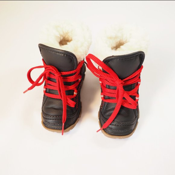 New Olang Randa Baby Boots in Nero Rosso Size 19 euro - Picture 4 of 6